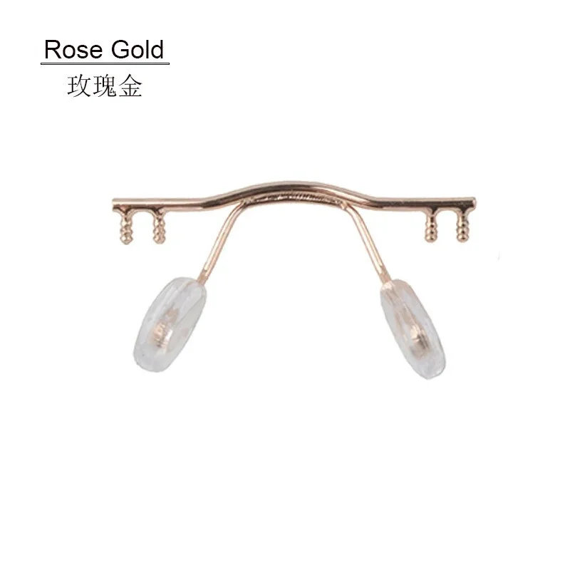 1pcs Eyeglasses Stainless Steel Bridges Replacement Part Rimless Nose Frame Top