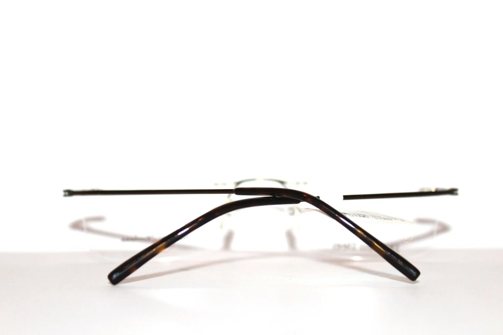 BRAND NEW NATURALLY RIMLESS NR366 BRN BROWN EYEGLASSES RX FRAMES 54-19-140 MM 2