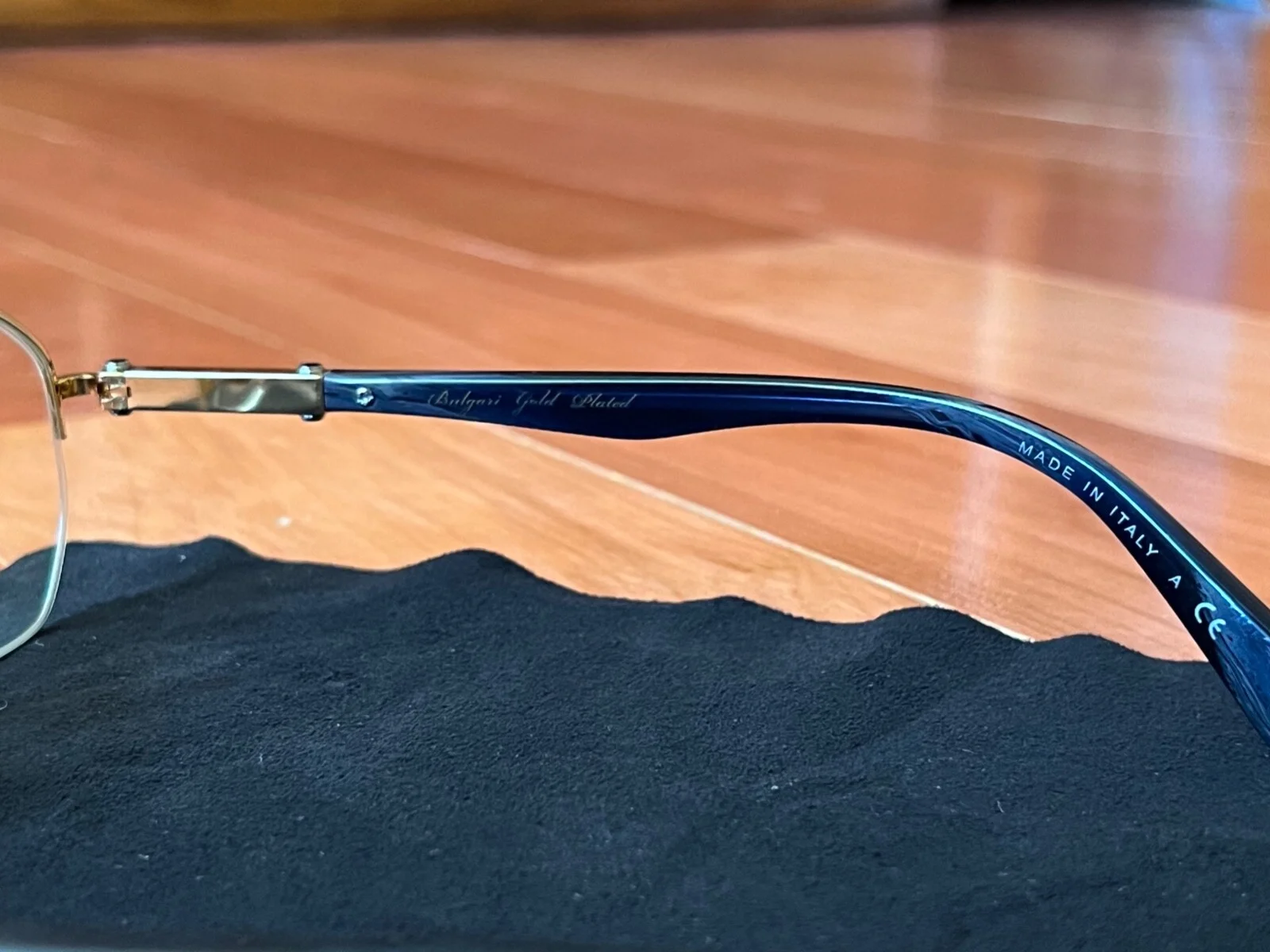 BVLGARI Semi-Rimless Eyeglasses - Gold/Blue - Glasses - Frames - New! BV1081-K! 3
