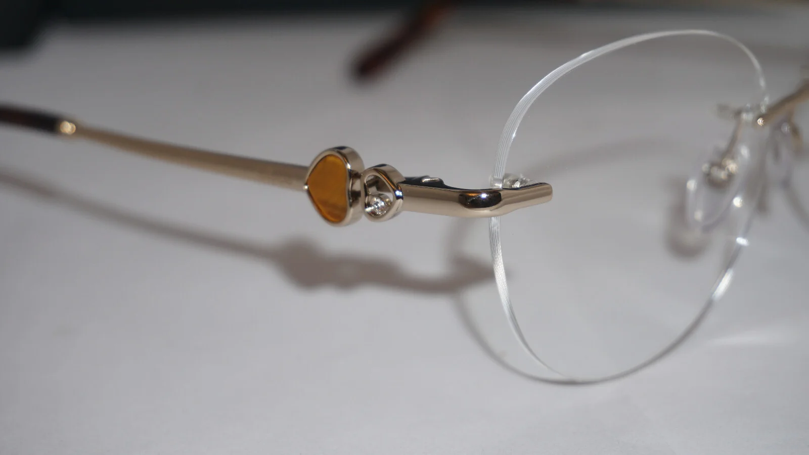 Chopard New Eyeglasses Round Rimless Gold VCHC53S 0594 53 15 135 3