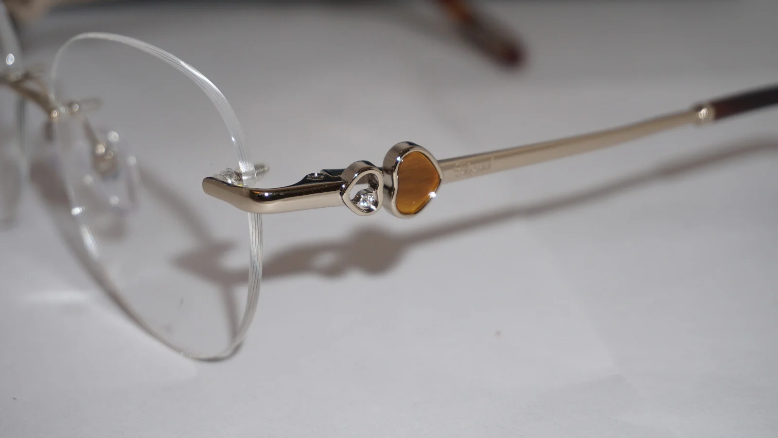 Chopard New Eyeglasses Round Rimless Gold VCHC53S 0594 53 15 135 4