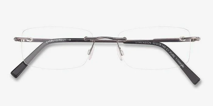GEM76C Gold Rimless Eyeglass Frames w/ Swarovski Crystal 51-16-140 3