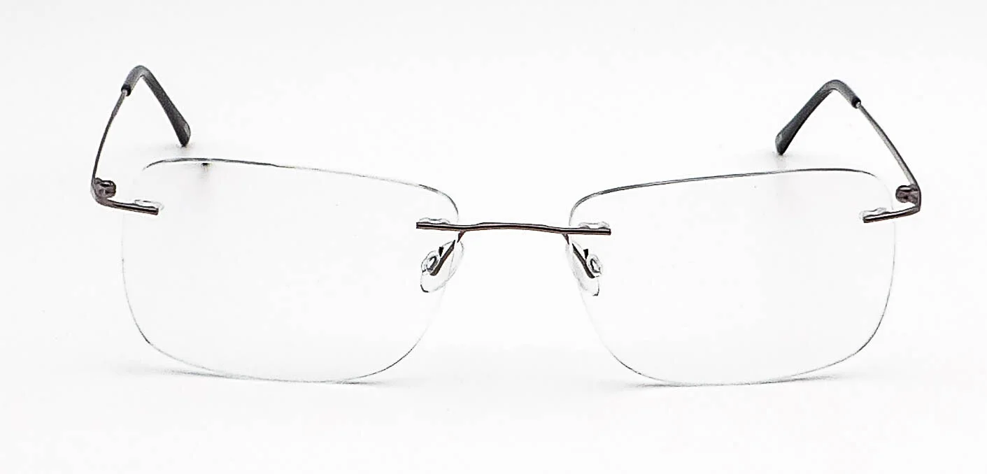 GUCCI GG2860 N0E Italy Gold/Beige Half Rimless Eyeglasses Frame 51-17-135