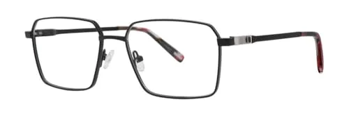 JHANE BARNES Subset 16 BK Black Mens Round Rimless Eyeglasses 45-20-150 B:36