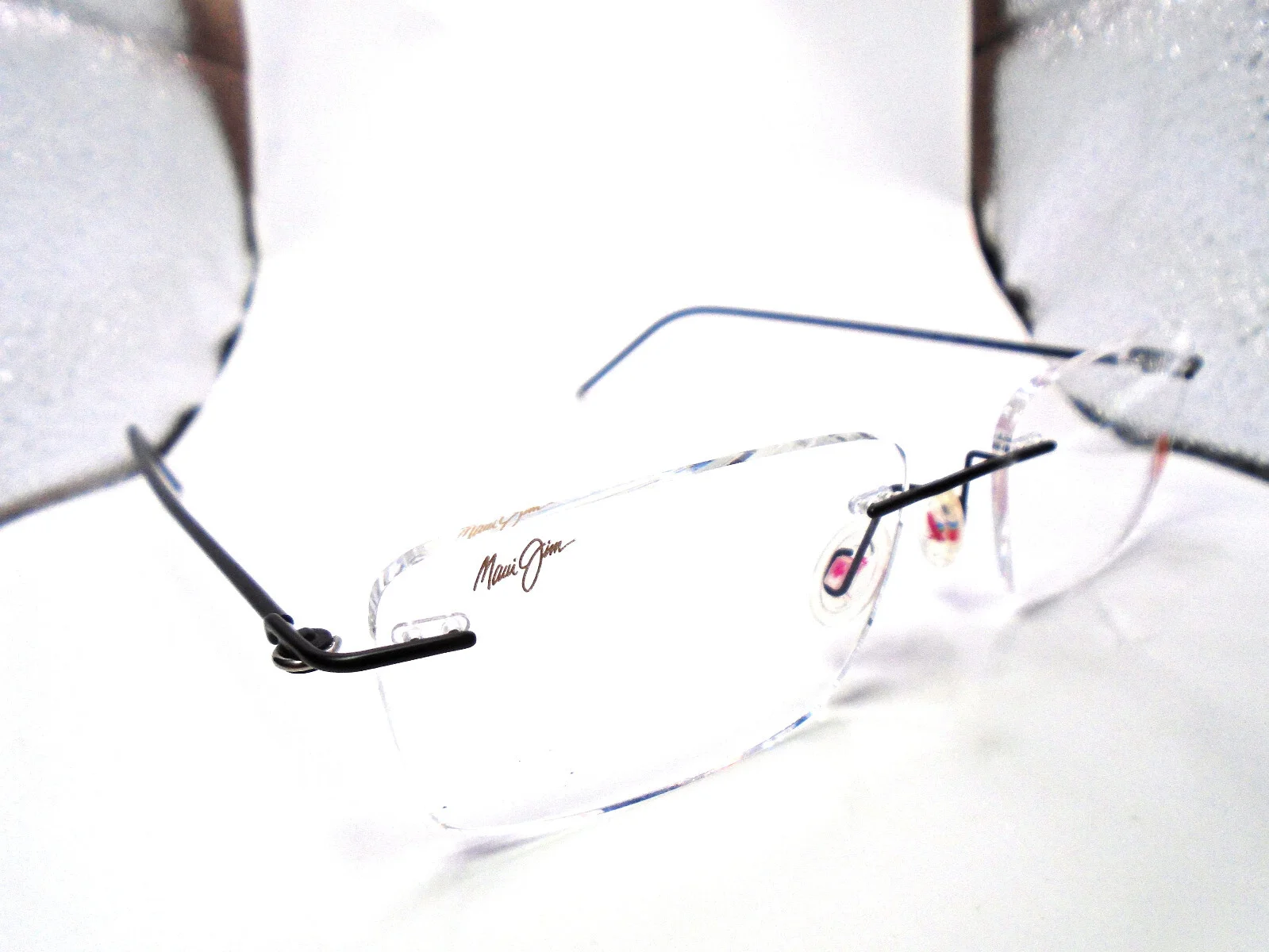 Maui Jim MJO 2010-33M Matte Black 54-17-150 Mens Rimless Eyeglasses Frames Japan 2
