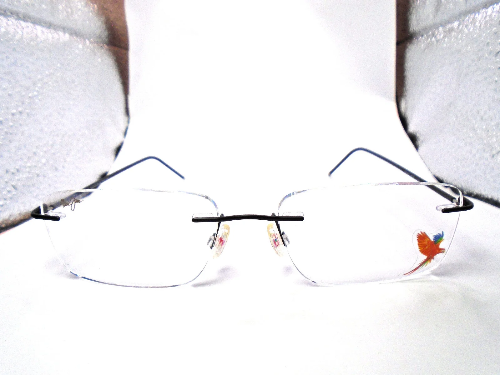 Maui Jim MJO 2010-33M Matte Black 54-17-150 Mens Rimless Eyeglasses Frames Japan 3