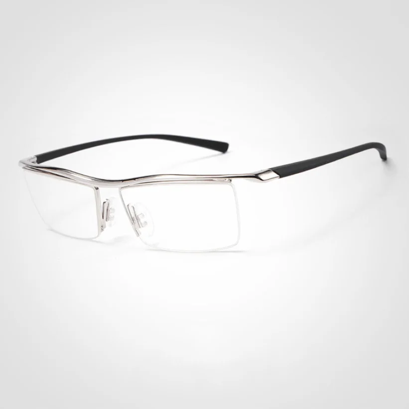 Men Business Rimless Memory Metal Alloy Glasses Optical Eyeglasses Frame