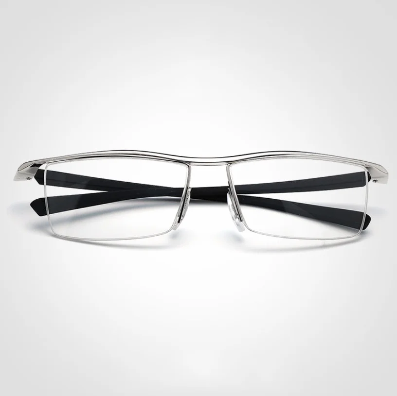 Men Business Rimless Memory Metal Alloy Glasses Optical Eyeglasses Frame 2