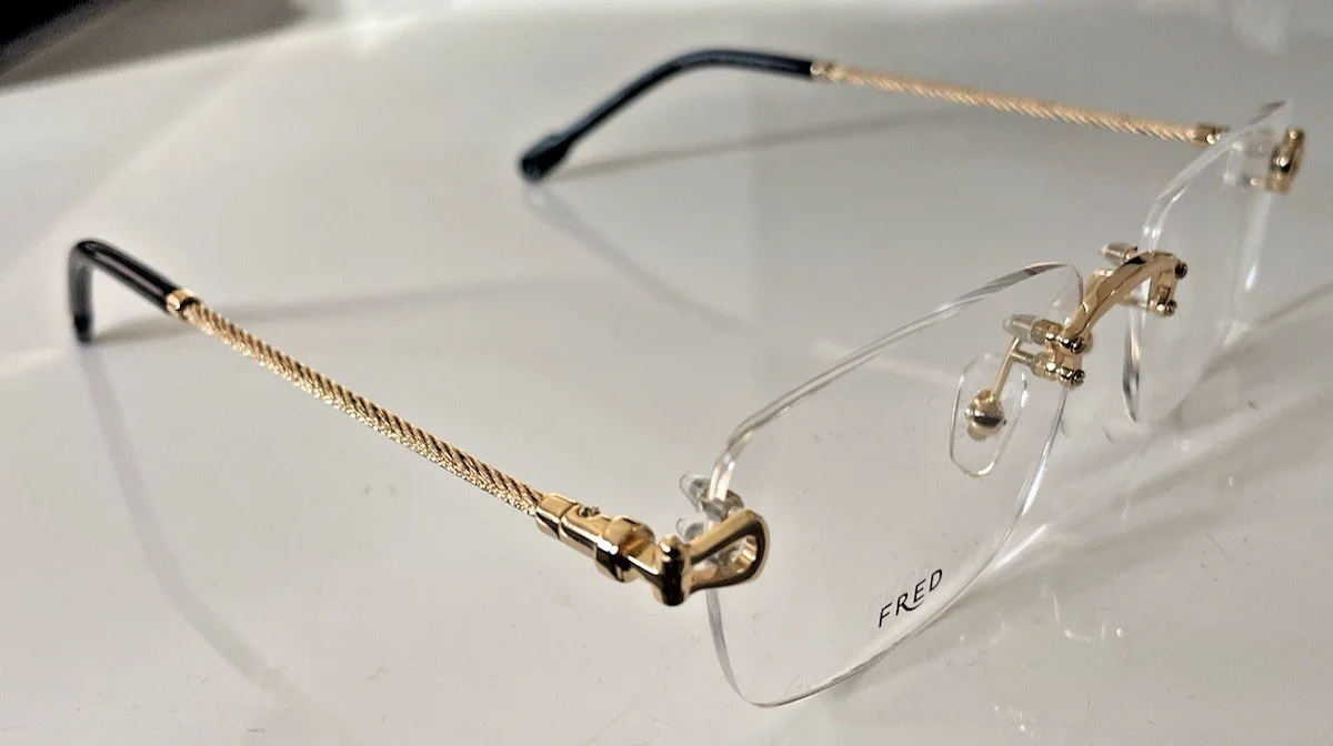 Montblanc Rimless Eyeglasses MB0105O 001 Matte Black 57mm 4