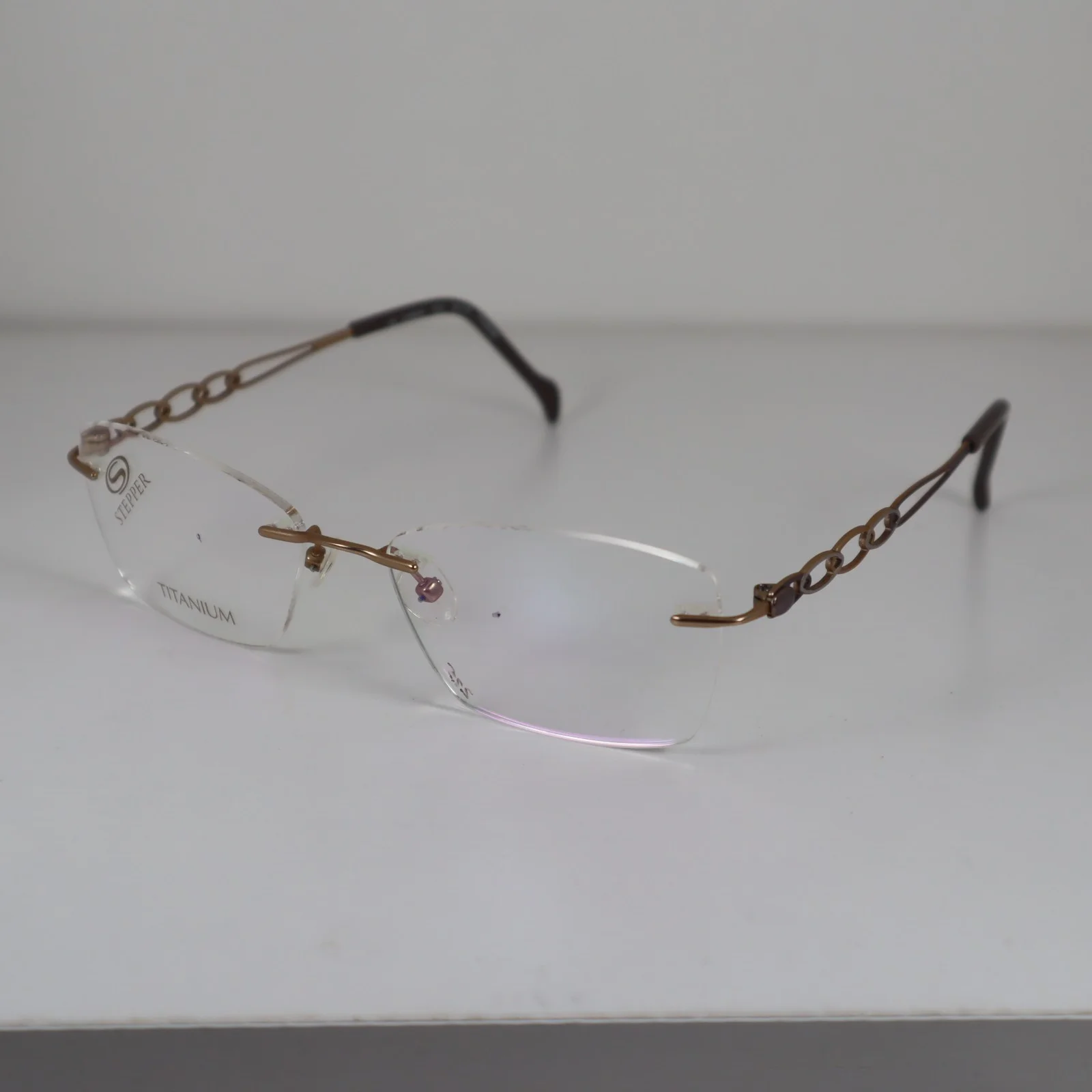 Naturally Rimless NR 343 Silver Eyeglass Frame 50-19-135 NWT 3