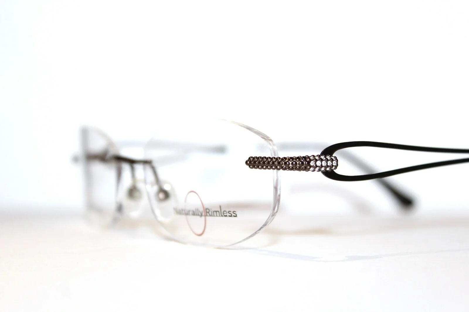 NEW NATURALLY RIMLESS NR368 BRN BROWN WOMENS EYEGLASSES RX FRAMES 52-17-135 MM 3