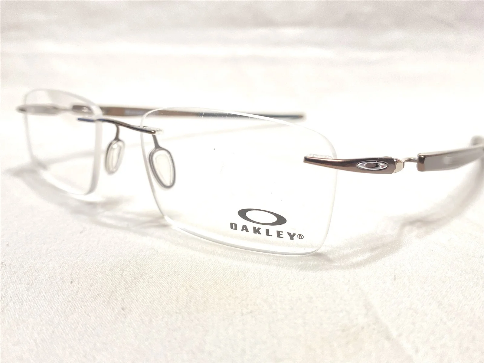 NEW Oakley Gauge 3.1 OX5126-0252 Mens Pewter Rimless Eyeglasses Frames 52/18~137