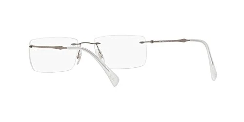 Ray-Ban RB8748 LightRay Gunmetal Rimless Eyeglasses Frames 52mm 18mm 140mm 3