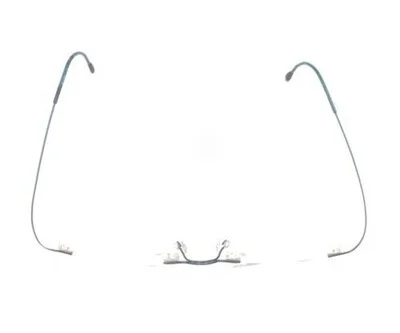 Silhouette M7395/40 Titanium Blue Rimless Eyeglasses Frames Austria Men Women 3