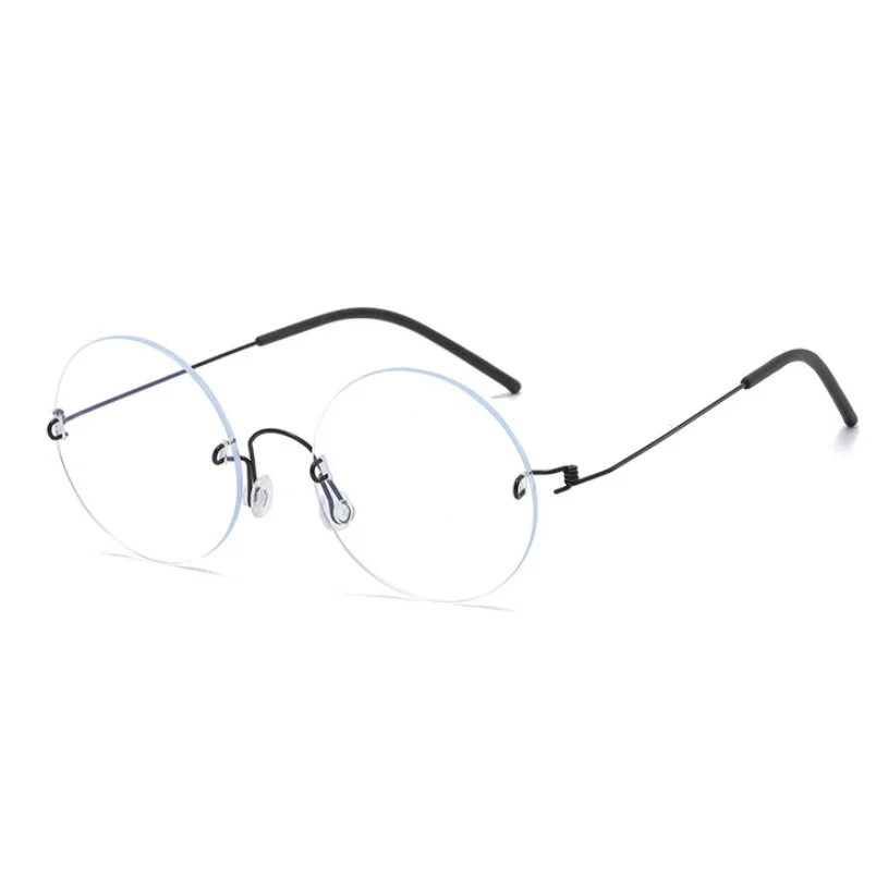 Titanium Rimless eyeglasses Steve Jobs Men 4